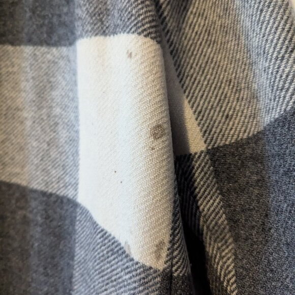 WOOLRICH - Grey plaid coat - Sz M - Picture 9 of 15